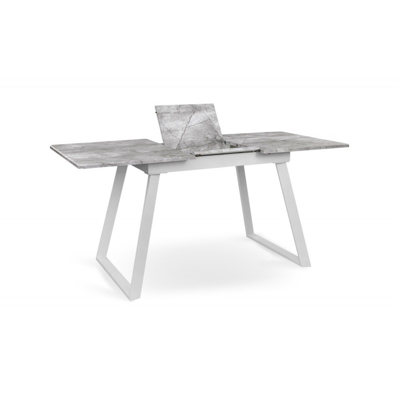 Стіл Тандем 120(+40)*75 білий метал/базальт Мікс меблі