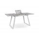 Стіл Тандем 120(+40)*75 білий метал/базальт Мікс меблі