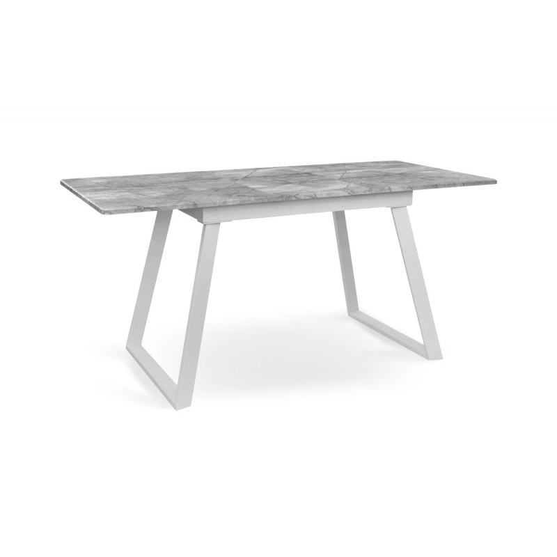 Стіл Тандем 120(+40)*75 білий метал/базальт Мікс меблі