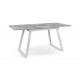 Стіл Тандем 120(+40)*75 білий метал/базальт Мікс меблі