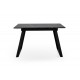Стіл Тандем 120(+40)*75 чорний метал/мрамор чорн Мікс меблі