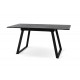 Стіл Тандем 120(+40)*75 чорний метал/мрамор чорн Мікс меблі