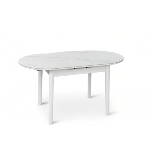 Стіл Тітан XS-1309, 110/140*75, білий/керам мрамор Мікс меблі