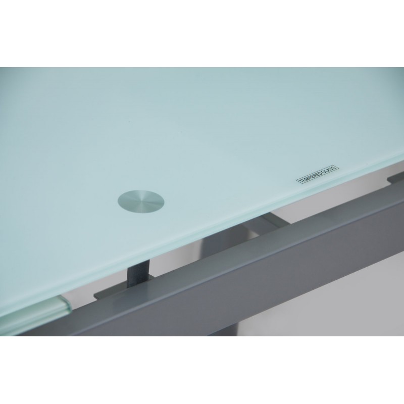 Стіл Венді XS-1025, 110/170*70, білий/сірі ноги Мікс меблі