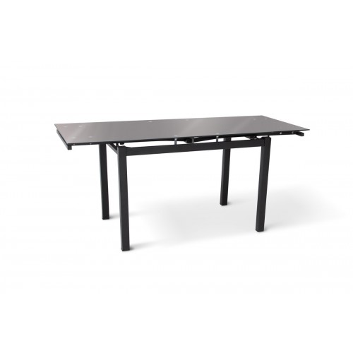 Стіл Венді XS-1025, 110/170*70, чорний (скло) Мікс меблі