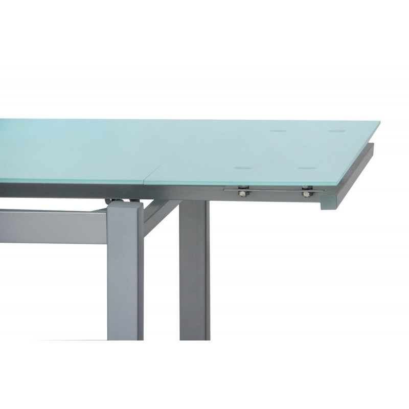 Стіл Венді XS-1025, 80/130*65, білий/сірі ноги Мікс меблі