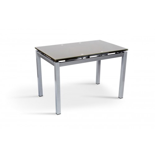 Стіл Венді XS-1025, 80/130*65, кавовий (скло) Мікс меблі