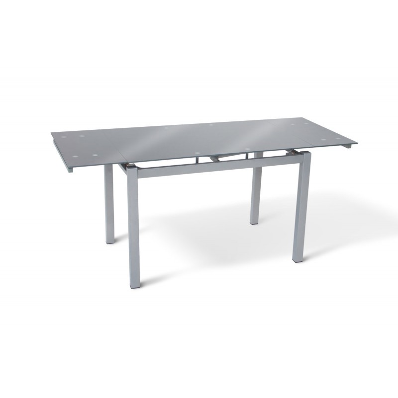 Стіл Венді XS-1025, 80/130*65, сірий (скло) Мікс меблі