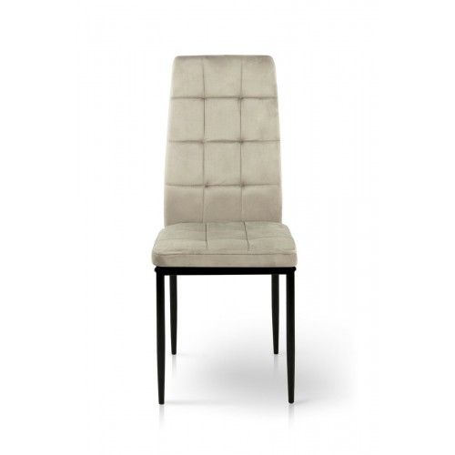 Стілець Айс, чорний/велюр мокрий пісок Мікс меблі