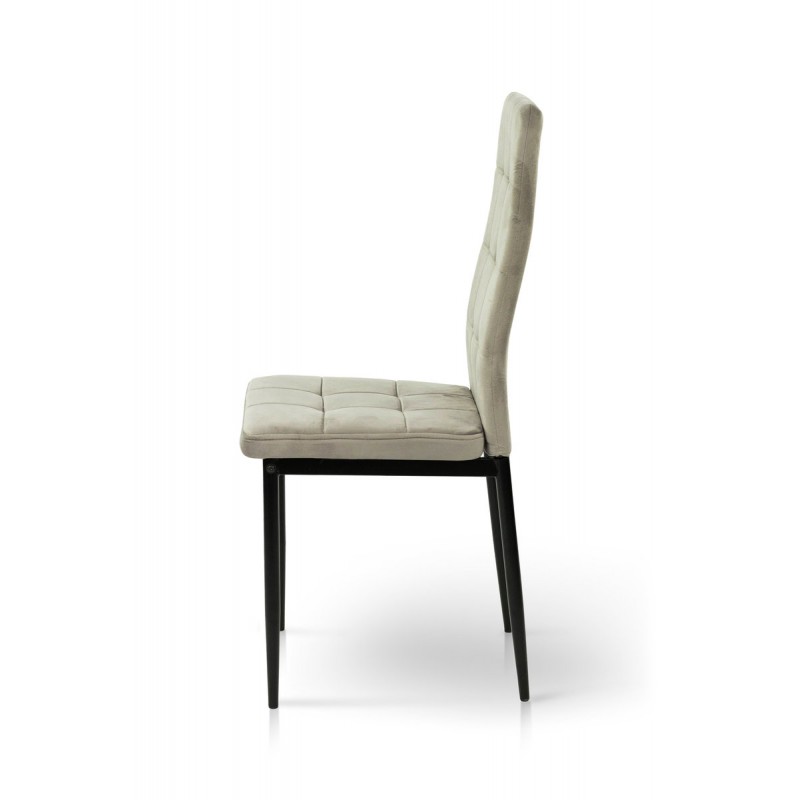 Стілець Айс, чорний/велюр мокрий пісок Мікс меблі