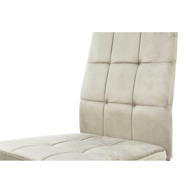 Стілець Айс, чорний/велюр мокрий пісок Мікс меблі