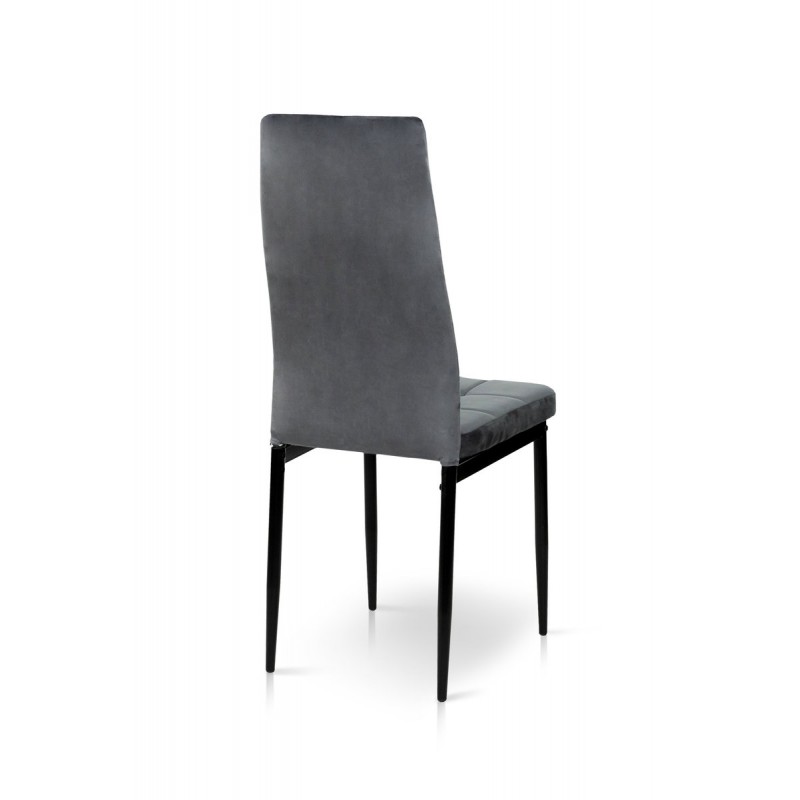 Стілець Айс, чорний/велюр темно-сірий Мікс меблі
