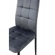 Стілець Айс, чорний/велюр темно-сірий Мікс меблі