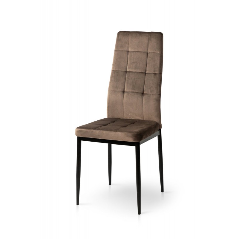 Стілець Айс, чорний/велюр тобакко Мікс меблі