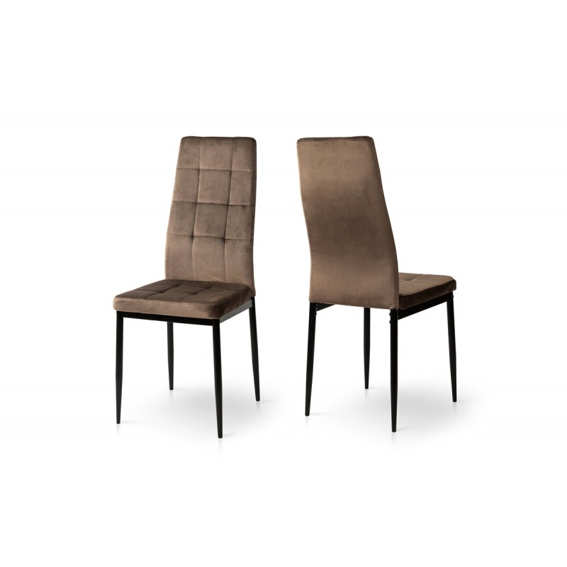 Стілець Айс, чорний/велюр тобакко Мікс меблі