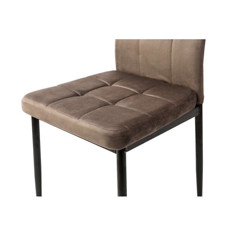 Стілець Айс, чорний/велюр тобакко Мікс меблі