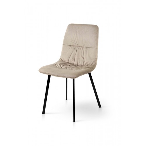 Стілець Авері чорний/велюр мокрий пісок Bluvel-40 Мікс меблі