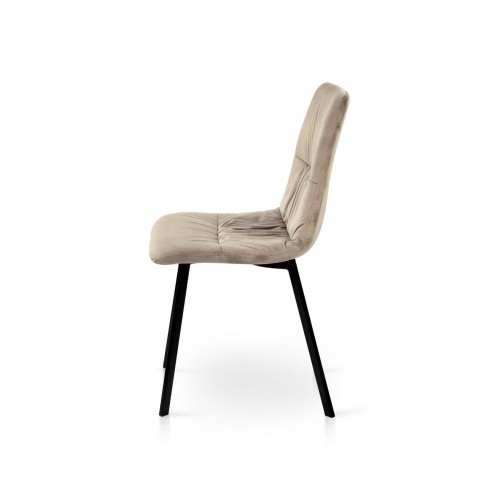 Стілець Авері чорний/велюр мокрий пісок Bluvel-40 Мікс меблі