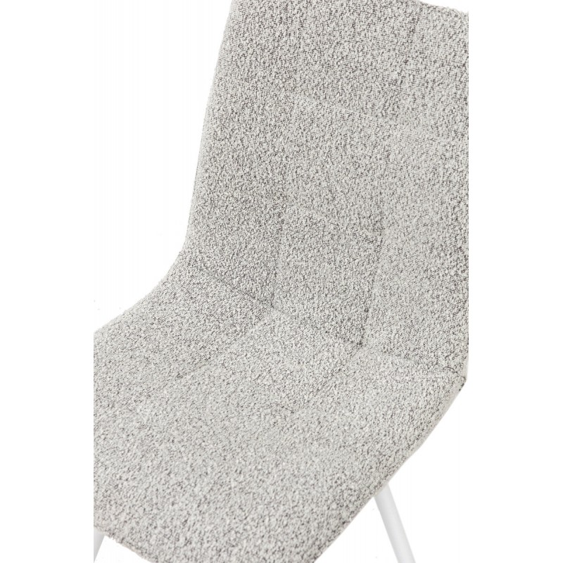 Стілець ФРЕШ (круглий) білий/букле бежева Мікс меблі