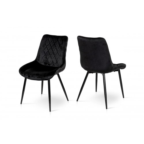 Стілець КОРФУ, велюр чорний Мікс меблі
