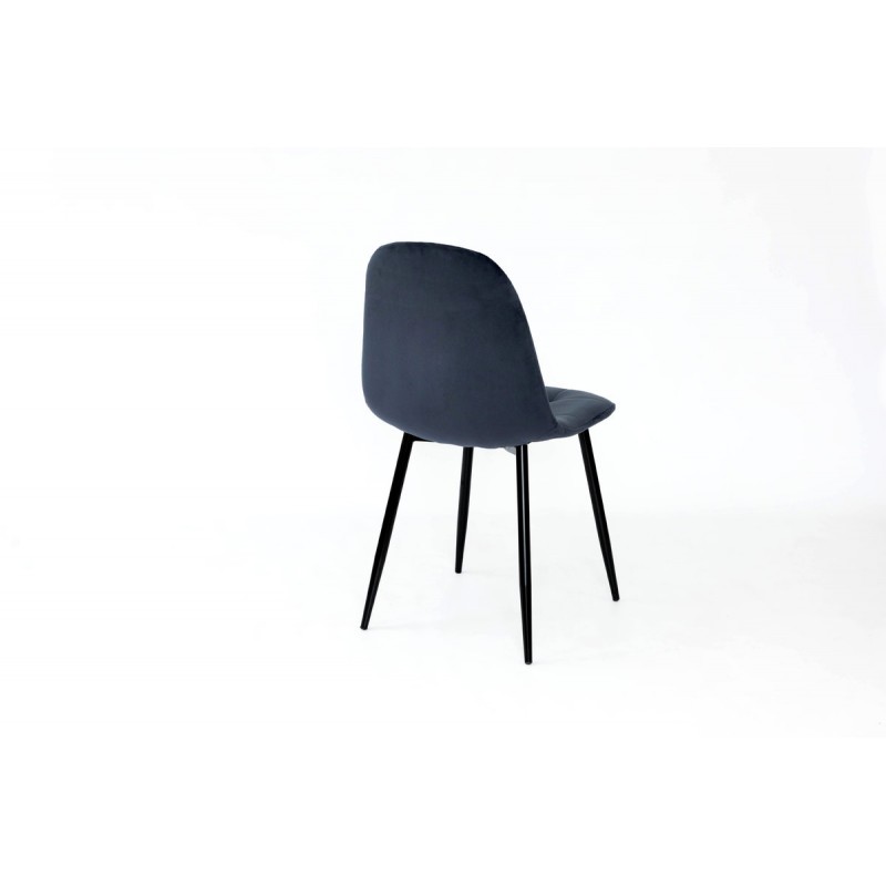Стілець Квест, чорний / велюр темно-синій Мікс меблі