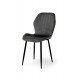Стілець Леон чорний/велюр попелястий Мікс меблі
