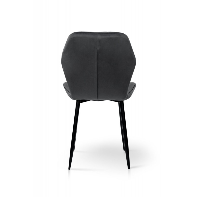 Стілець Леон чорний/велюр попелястий Мікс меблі