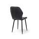 Стілець Леон чорний/велюр попелястий Мікс меблі