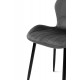 Стілець Леон чорний/велюр попелястий Мікс меблі