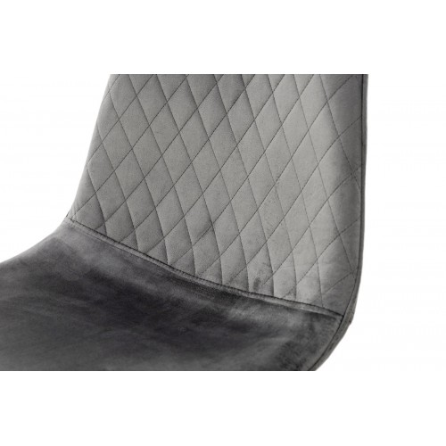 Стілець Марс чорний/велюр сірий Мікс меблі