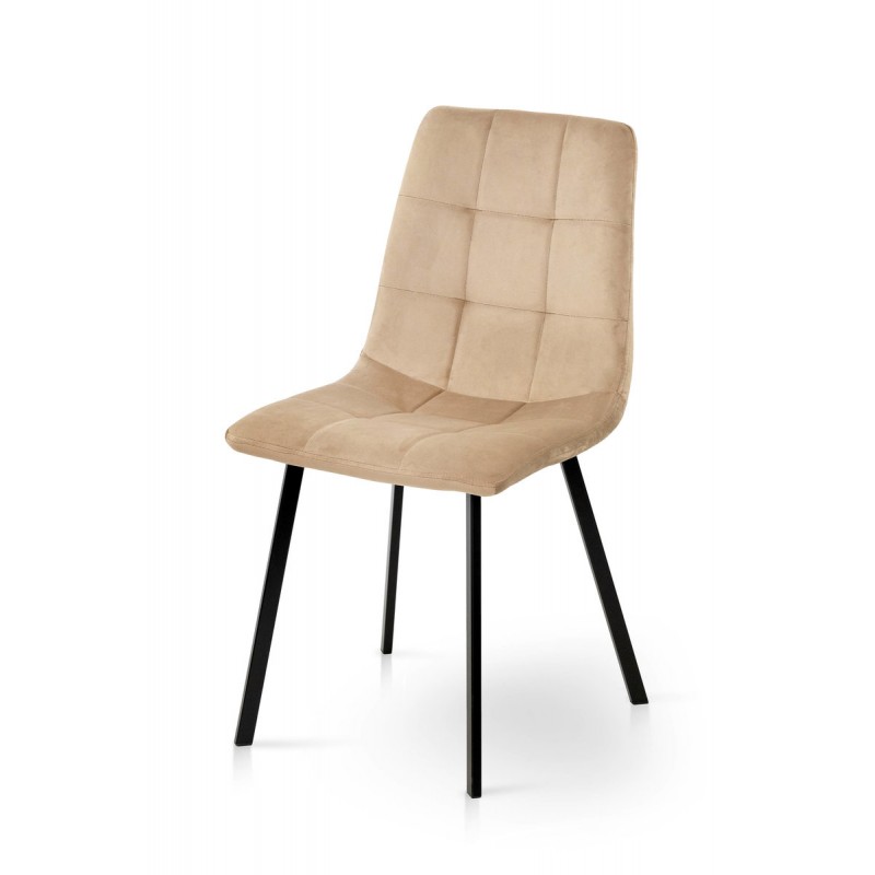Стілець Ментос чорний/ велюр бежевий Мікс меблі