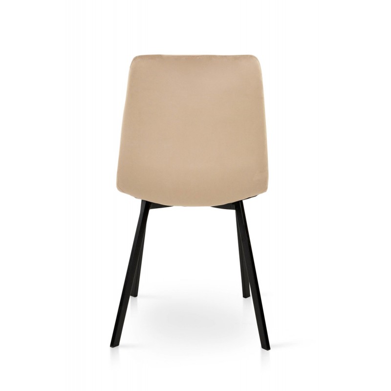 Стілець Ментос чорний/ велюр бежевий Мікс меблі