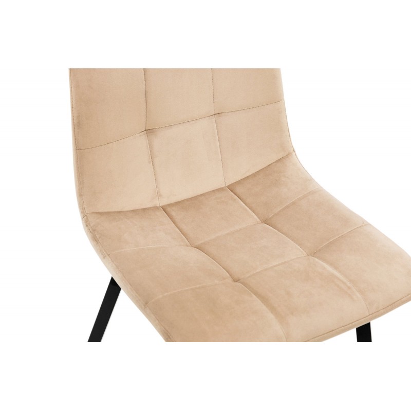 Стілець Ментос чорний/ велюр бежевий Мікс меблі