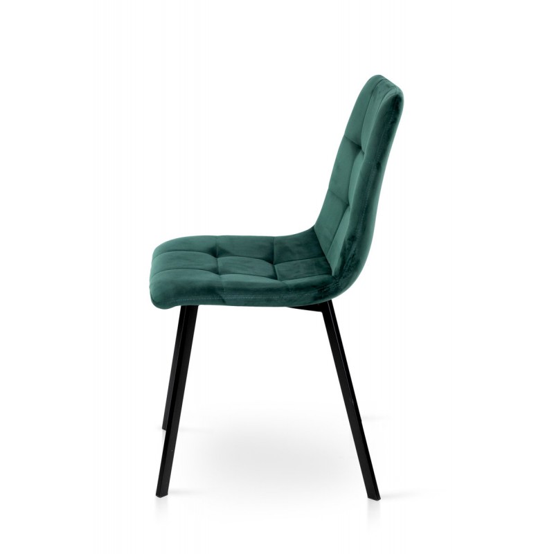 Стілець Ментос чорний/ велюр зелений Мікс меблі