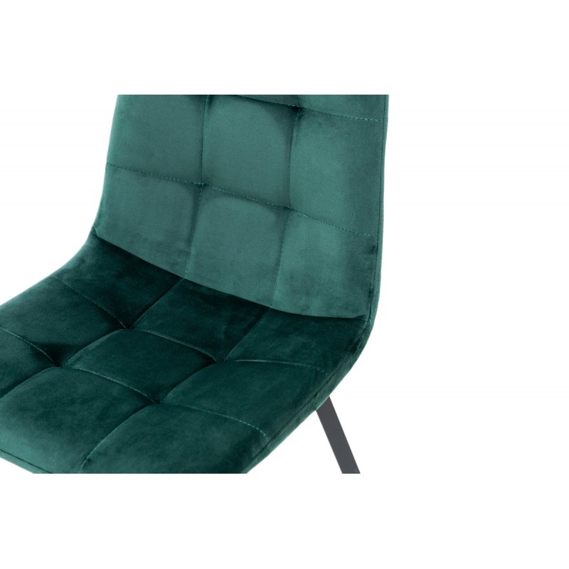 Стілець Ментос чорний/ велюр зелений Мікс меблі