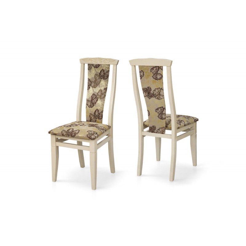 Стілець обідній Чумак-2, слон кістка/бабочка NEW Мікс меблі