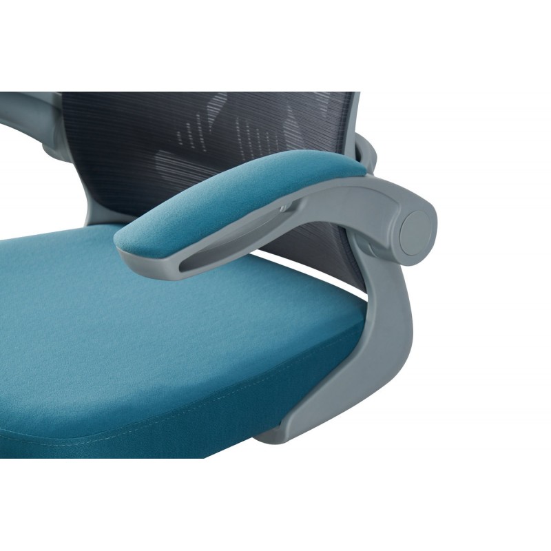 Стілець офісний Джет, темно-сірий/аква Мікс меблі