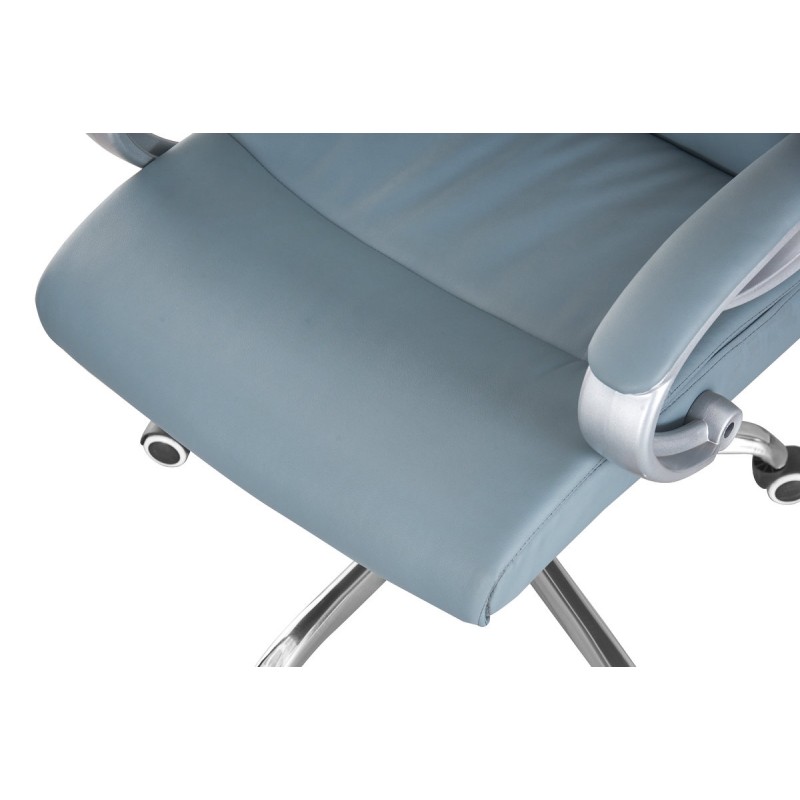 Стілець офісний Ентер, сіро-блакитний Мікс меблі