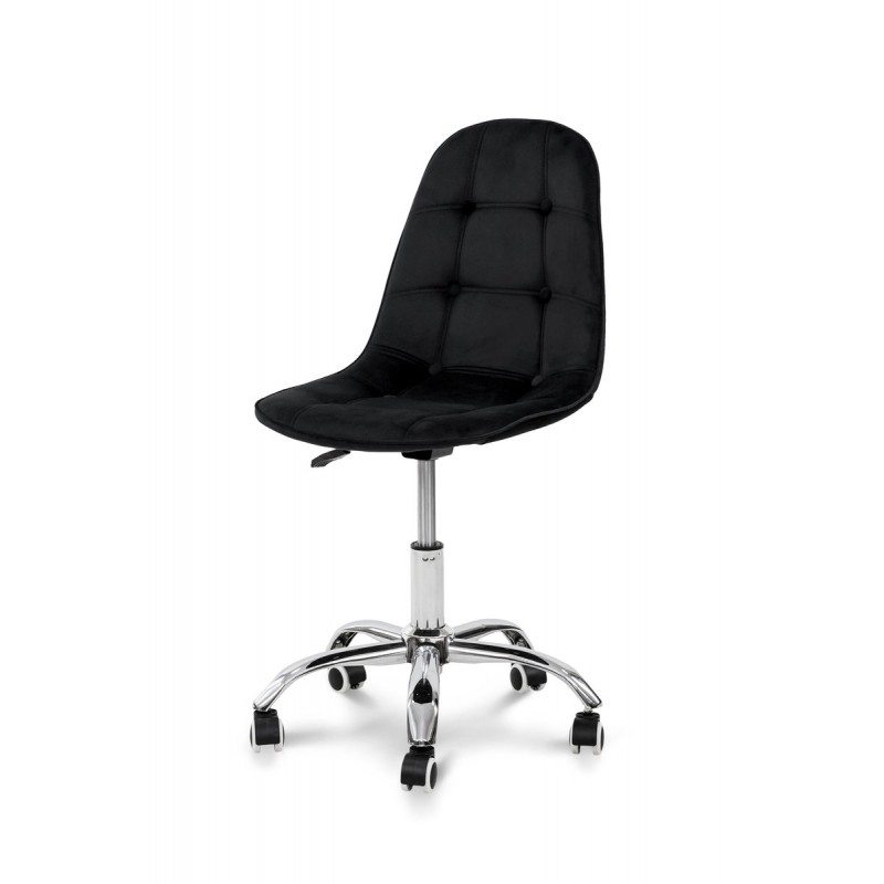 Стілець офісний Марсель, велюр чорний Мікс меблі