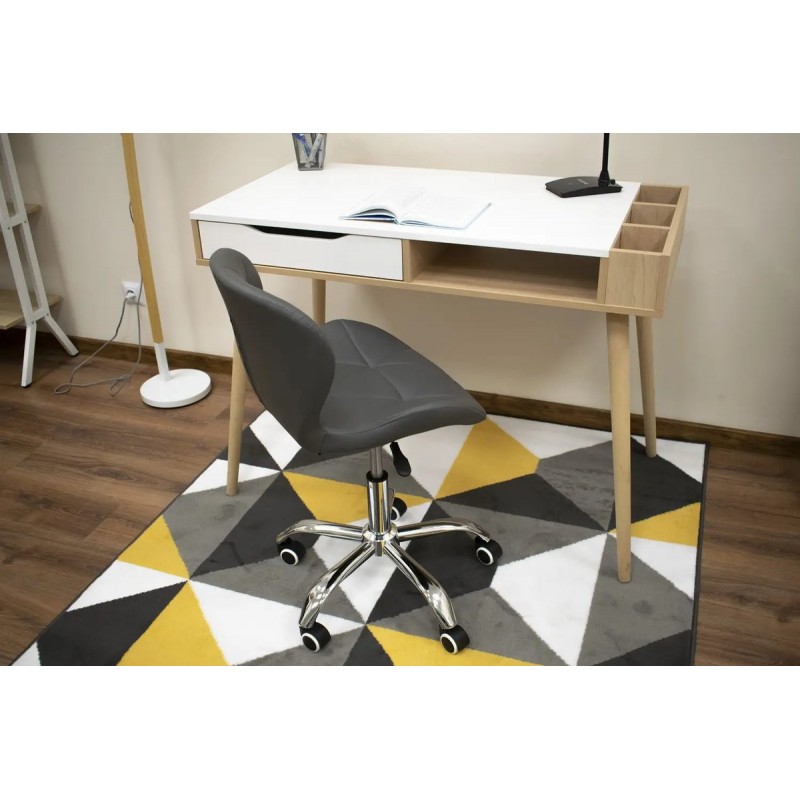 Стілець офісний Роккі, шкірзам сірий Мікс меблі