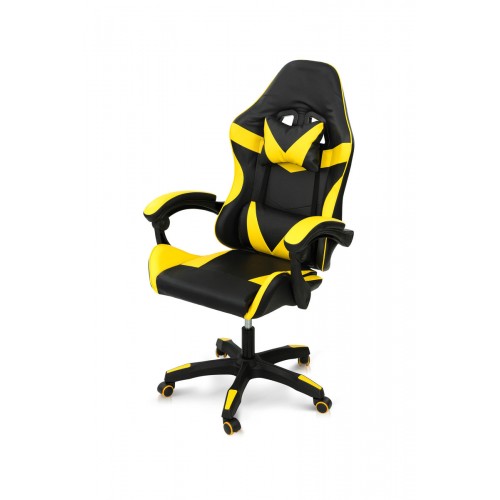 Стілець офісний Слім, чорний/жовтий Мікс меблі