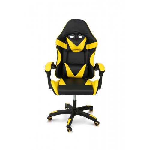 Стілець офісний Слім, чорний/жовтий Мікс меблі