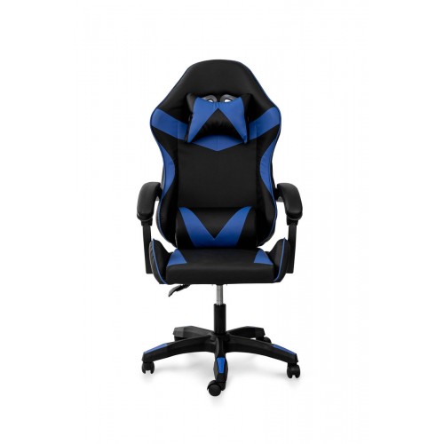 Стілець офісний Слім, чорний/синій Мікс меблі