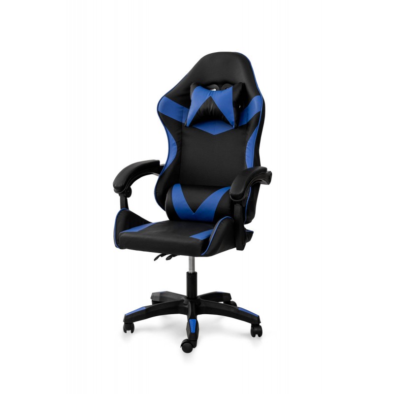 Стілець офісний Слім, чорний/синій Мікс меблі