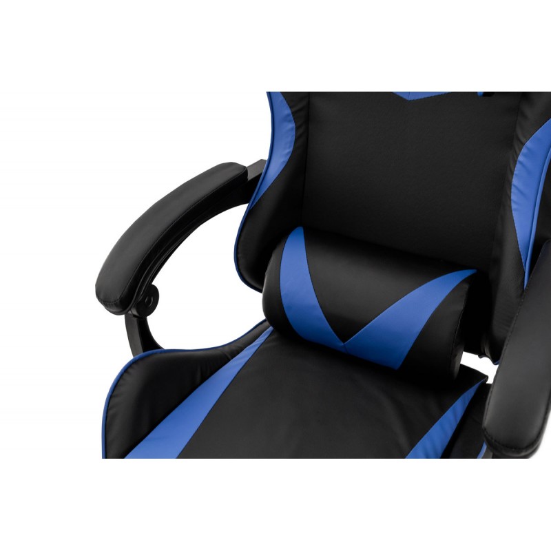 Стілець офісний Слім, чорний/синій Мікс меблі