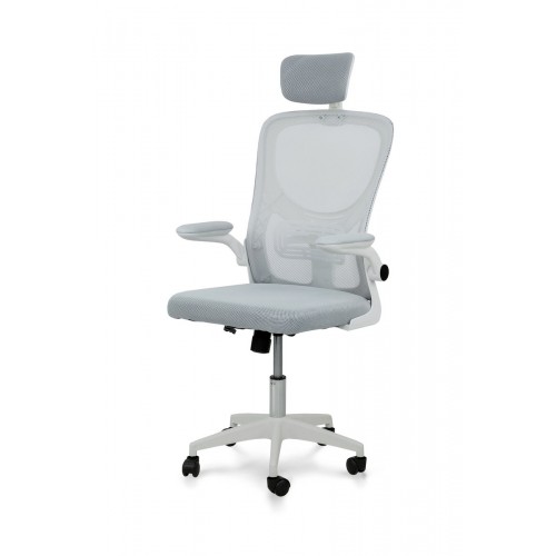 Стілець офісний Тонус, світло-сірий/білий Мікс меблі