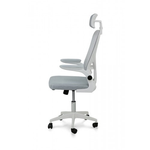 Стілець офісний Тонус, світло-сірий/білий Мікс меблі
