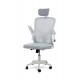 Стілець офісний Тонус, світло-сірий/білий Мікс меблі