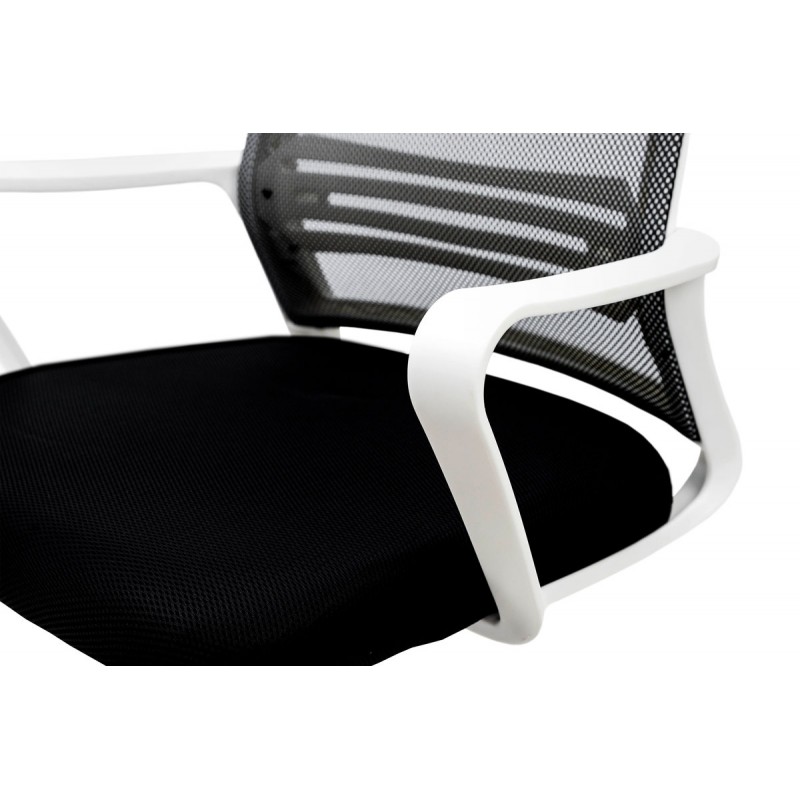 Стілець офісний Веб, чорний/білий Мікс меблі