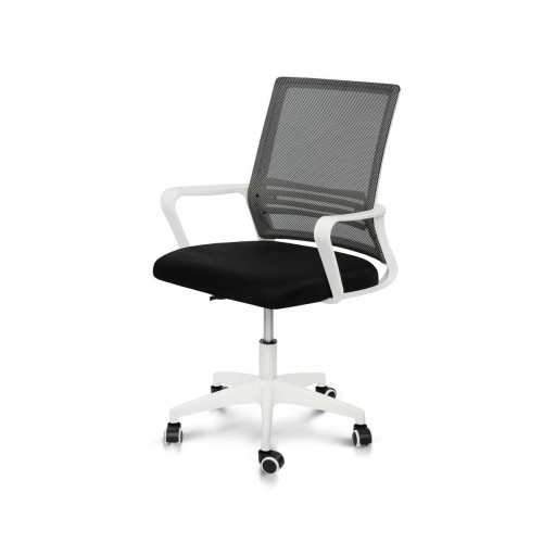 Стілець офісний Веб, чорний/білий Мікс меблі
